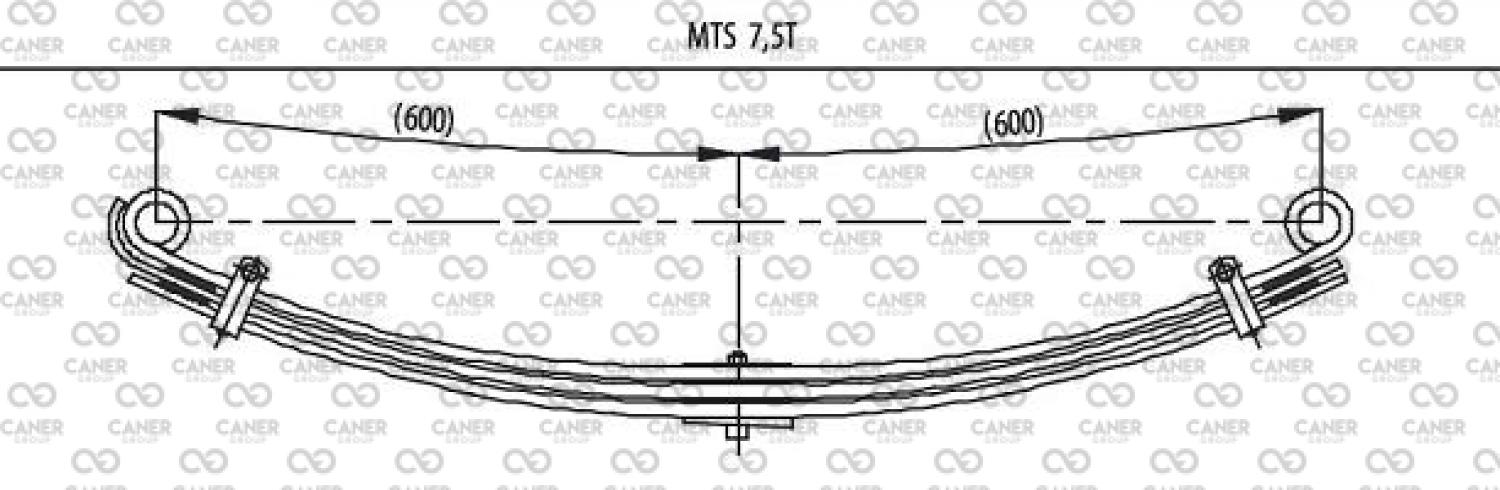 MITSUBISHI PARABOLİK ÖN KOMPLE-;MK31004200P; 